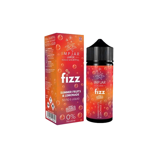 0mg Imp Jar Fizz 100ml Shortfill (50VG/50PG) - Flavour: Fizzy Orange