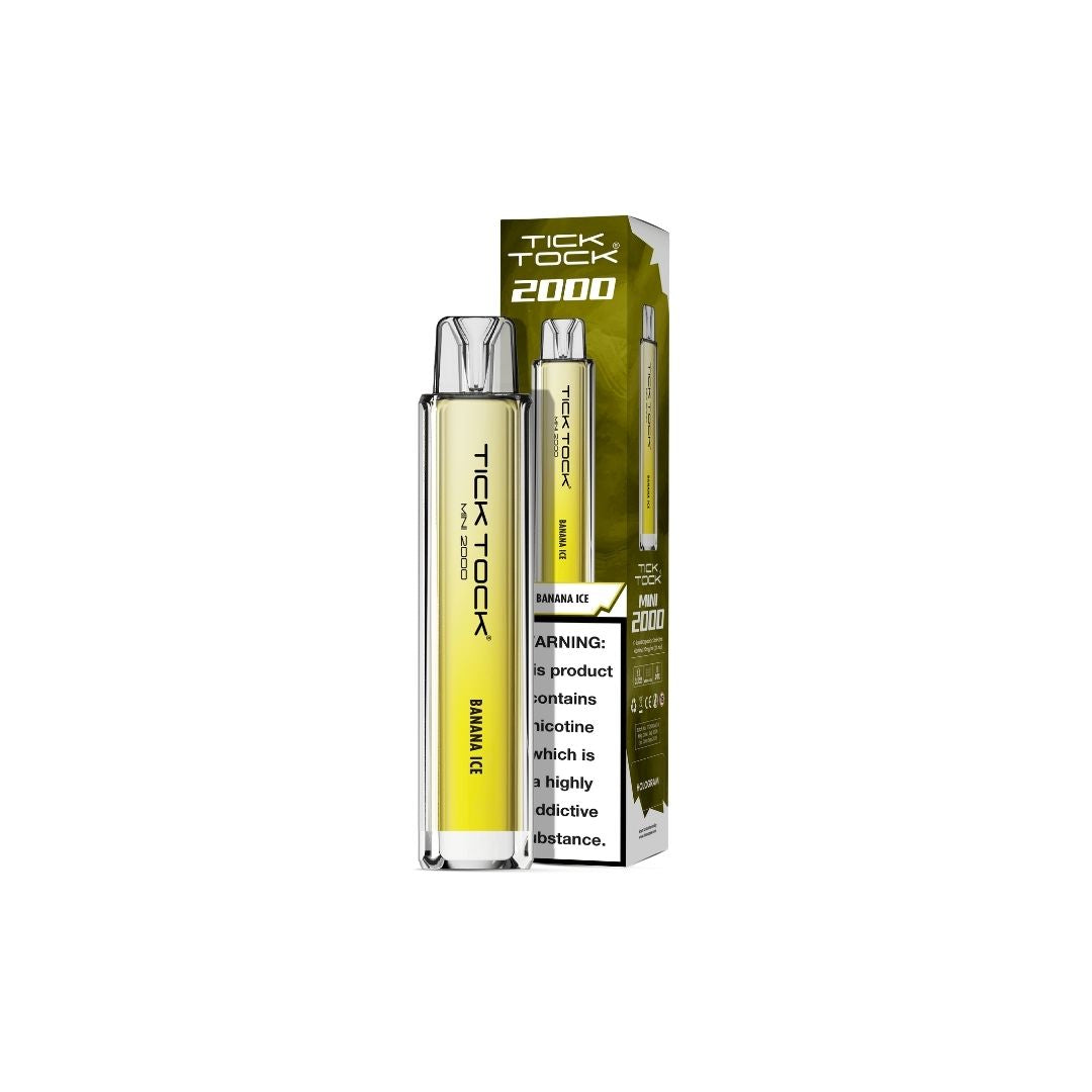 20mg Tick Tock Mini 2000 Prefilled Pod Kit 2000 Puffs - Flavour: Lemon Lime Cherry Fizz