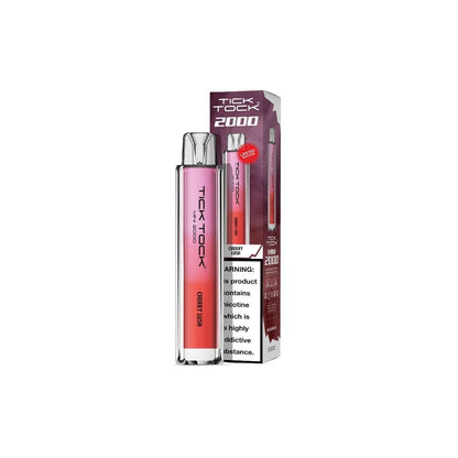 20mg Tick Tock Mini 2000 Prefilled Pod Kit 2000 Puffs - Flavour: Strawberry Raspberry Ice