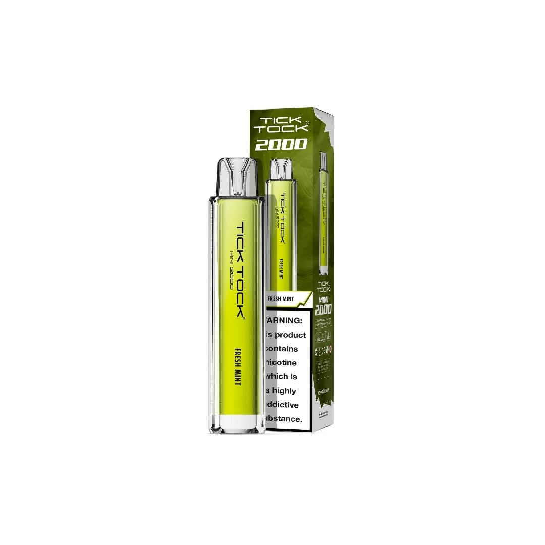 20mg Tick Tock Mini 2000 Prefilled Pod Kit 2000 Puffs - Flavour: Mad Blue