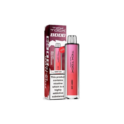 20mg Tick Tock Magic 8000 Prefilled Pod Kit 8000 Puffs - Flavour: Juicy Peach