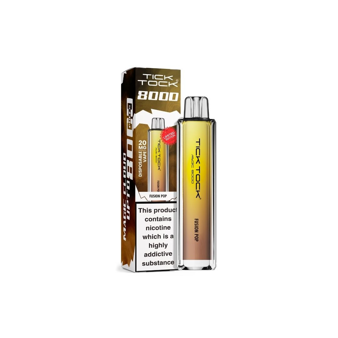 20mg Tick Tock Magic 8000 Prefilled Pod Kit 8000 Puffs - Flavour: Watermelon Kiwi