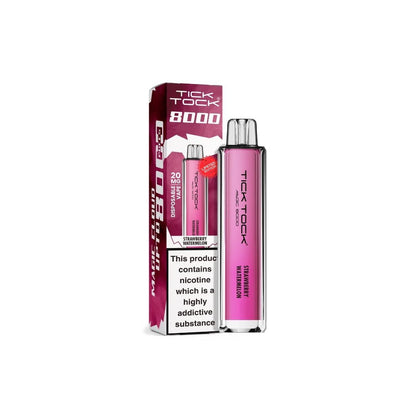 20mg Tick Tock Magic 8000 Prefilled Pod Kit 8000 Puffs - Flavour: Strawberry Blue Razz
