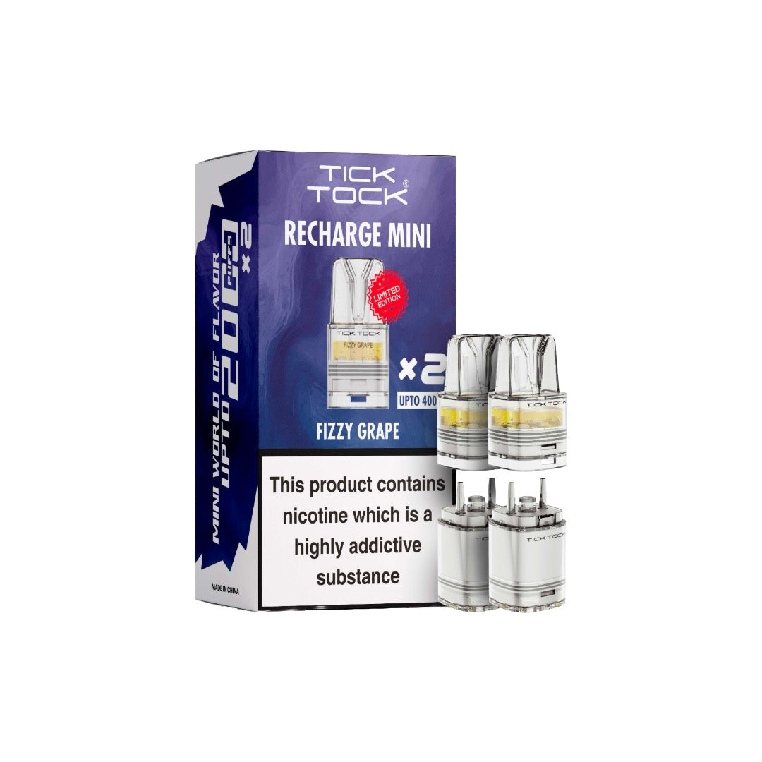 Tick Tock Recharge MINI 2K Prefilled Pods  2000 Puffs - Flavour: Watermelon Kiwi