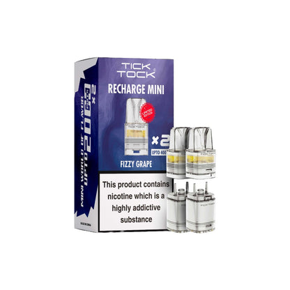 Tick Tock Recharge MINI 2K Prefilled Pods  2000 Puffs - Flavour: Blue Razz Rush