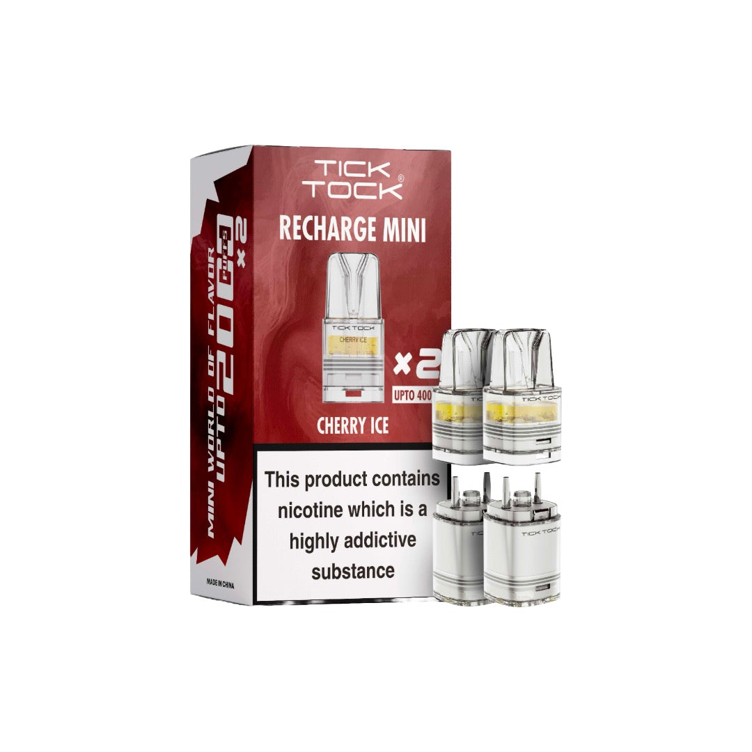 Tick Tock Recharge MINI 2K Prefilled Pods  2000 Puffs - Flavour: Blueberry Raspberry