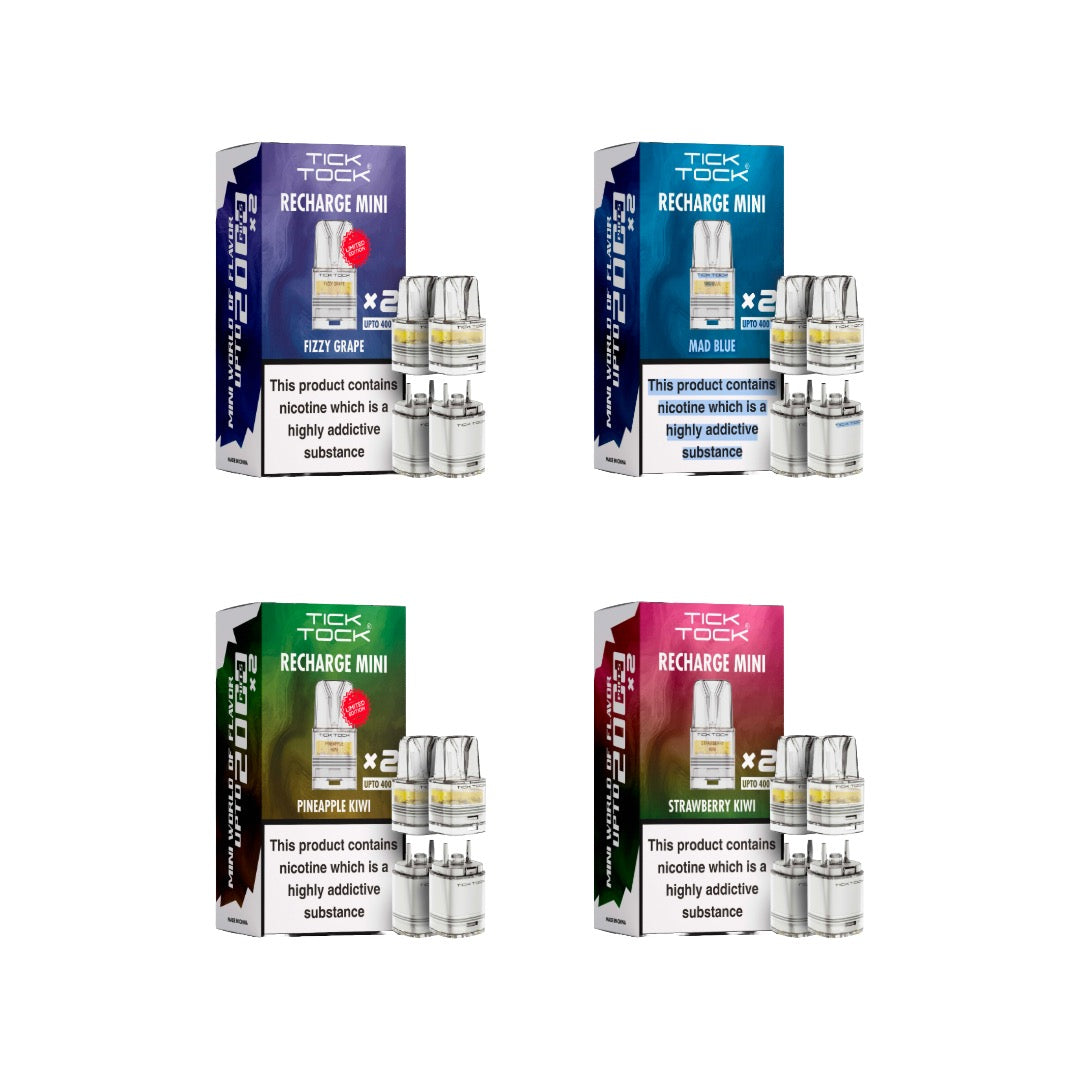 Tick Tock Recharge MINI 2K Prefilled Pods  2000 Puffs - Flavour: Berry Blaze