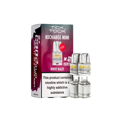 Tick Tock Recharge MINI 2K Prefilled Pods  2000 Puffs - Flavour: Lemon Lime Cherry Fizz