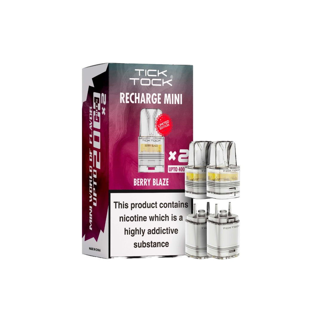 Tick Tock Recharge MINI 2K Prefilled Pods  2000 Puffs - Flavour: Rocky Candy Orange