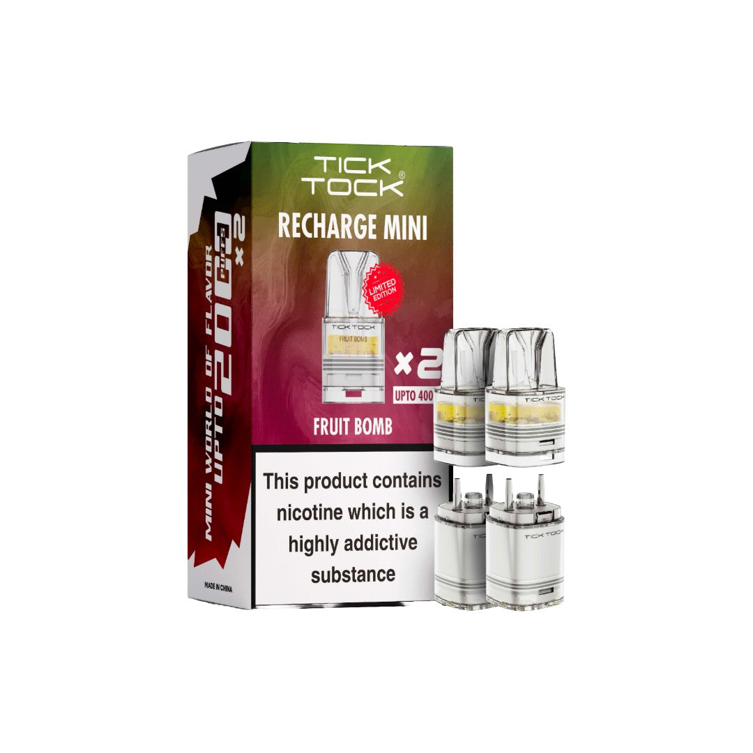 Tick Tock Recharge MINI 2K Prefilled Pods  2000 Puffs - Flavour: Watermelon Kiwi