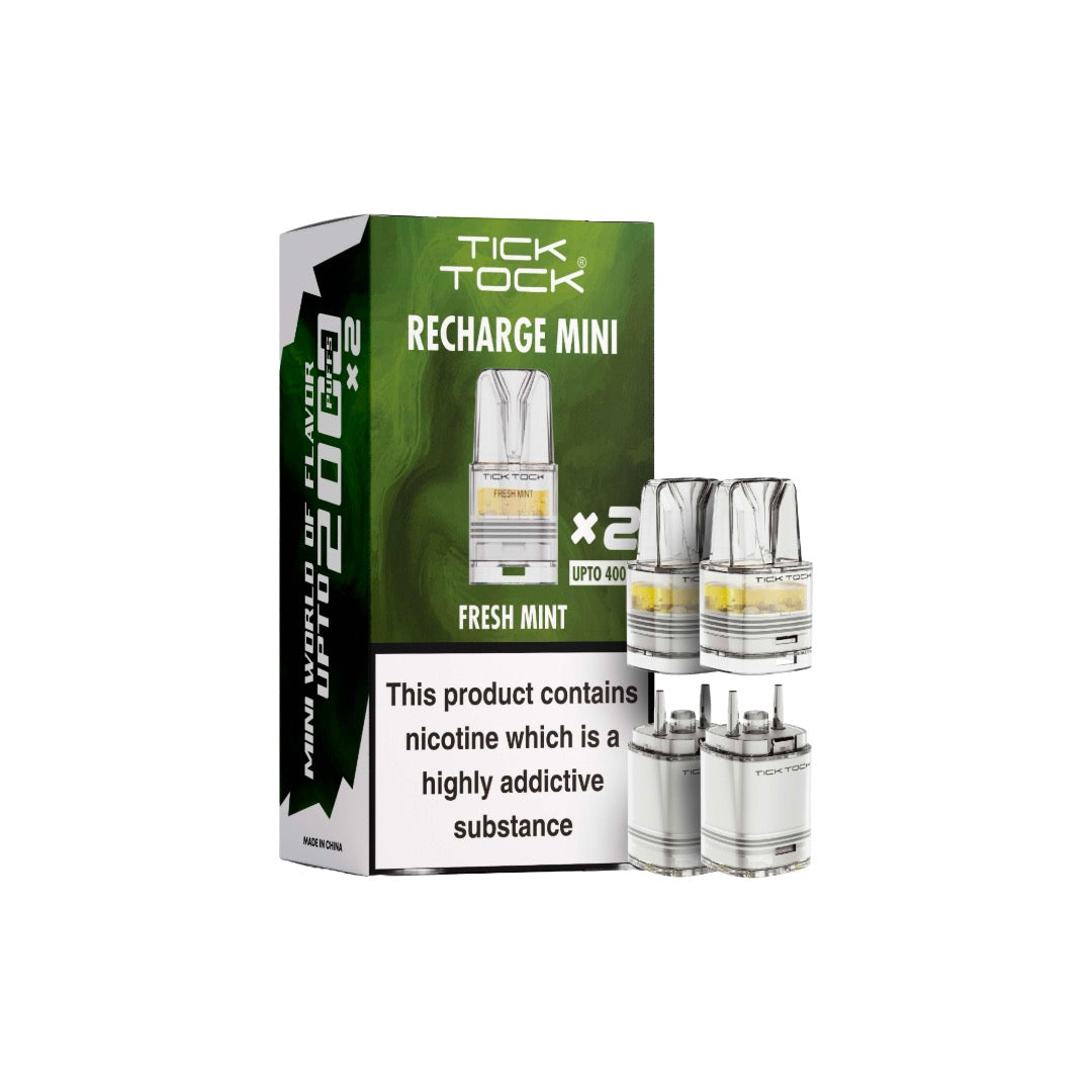 Tick Tock Recharge MINI 2K Prefilled Pods  2000 Puffs - Flavour: Lemon & Lime