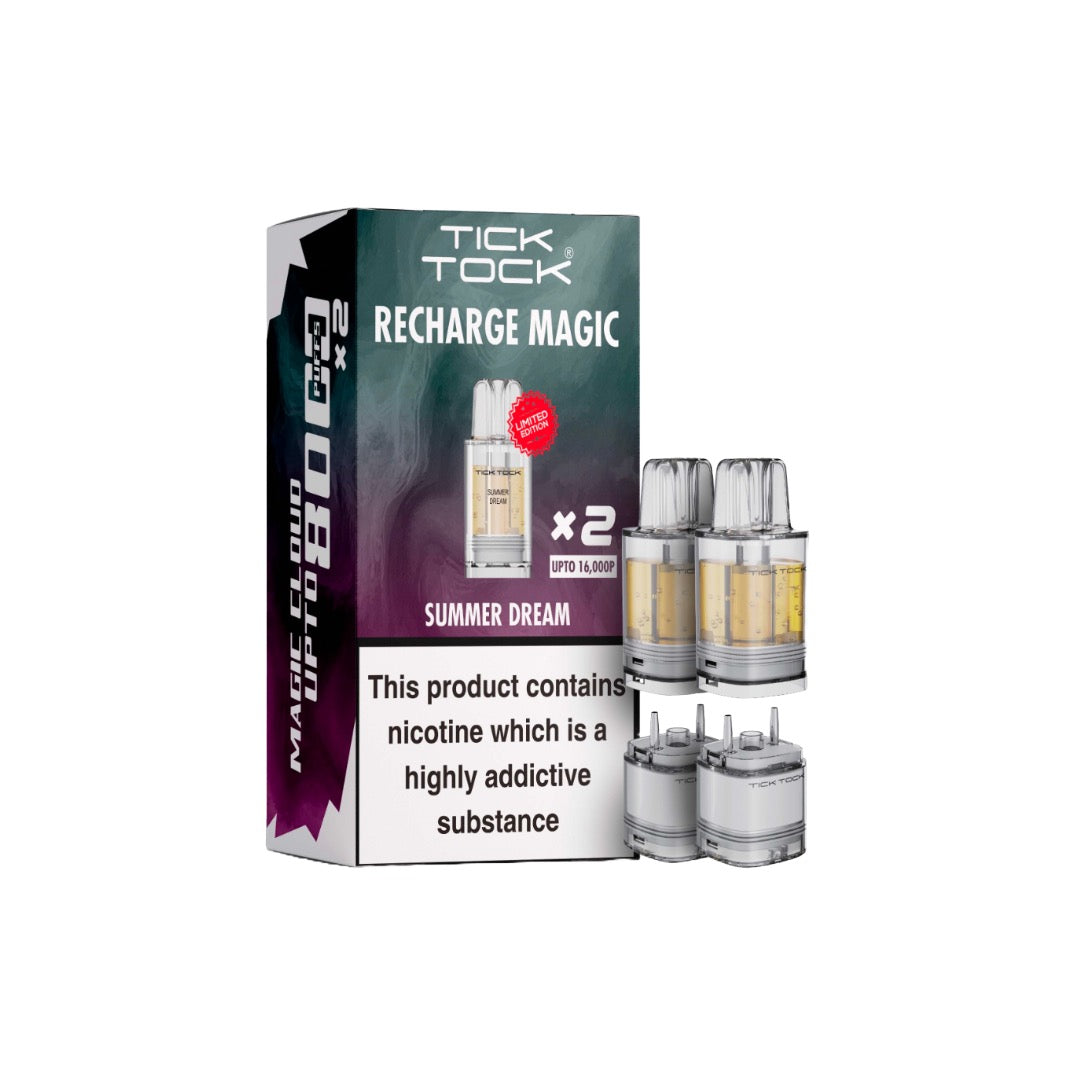 Tick Tock Recharge MAGIC 8K Prefilled Pods  8000 Puffs - Flavour: Double Apple