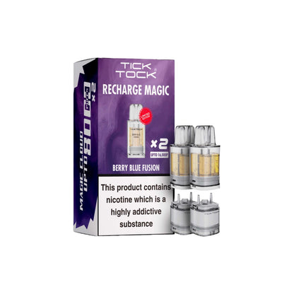 Tick Tock Recharge MAGIC 8K Prefilled Pods  8000 Puffs - Flavour: Strawberry Kiwi