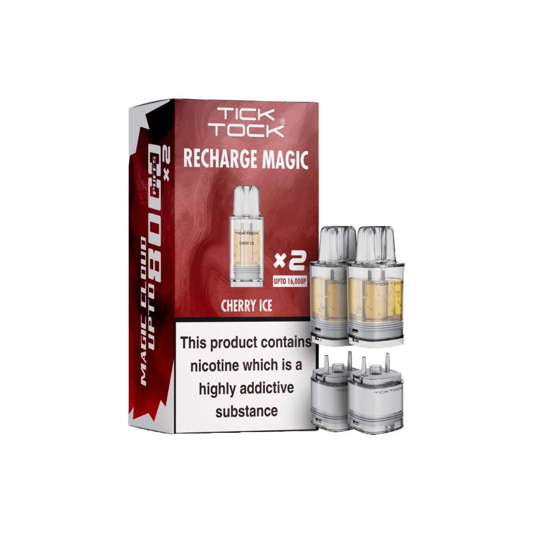 Tick Tock Recharge MAGIC 8K Prefilled Pods  8000 Puffs - Flavour: Pineapple Ice