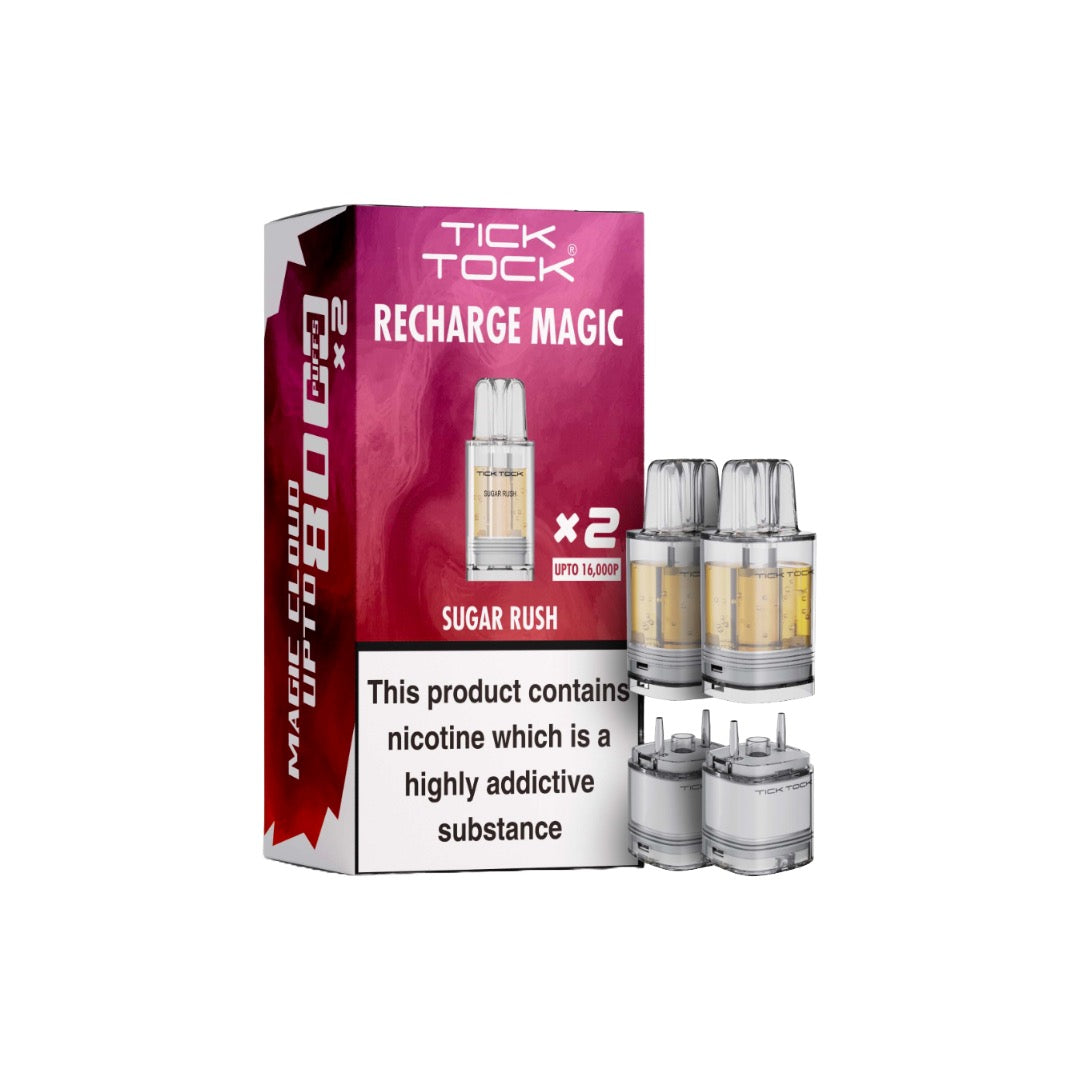 Tick Tock Recharge MAGIC 8K Prefilled Pods  8000 Puffs - Flavour: Pineapple Ice