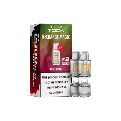 Tick Tock Recharge MAGIC 8K Prefilled Pods  8000 Puffs - Flavour: Rocky Candy Orange