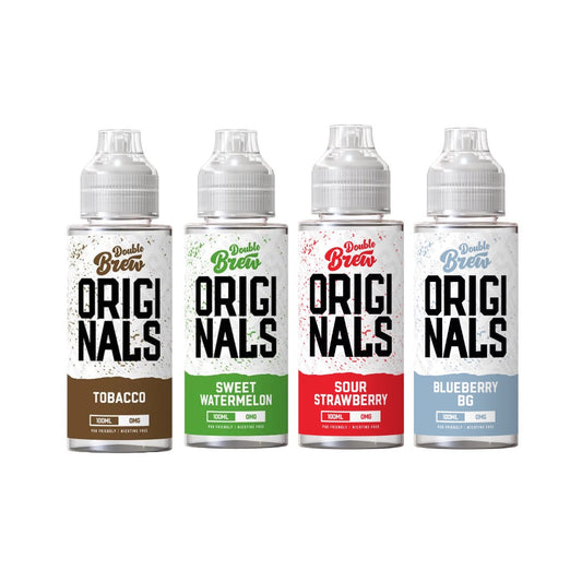 0mg Ohm Brew Originals XL Double Brew 100ml Shortfill (50VG/50PG) - Flavour: Sweet Watermelon