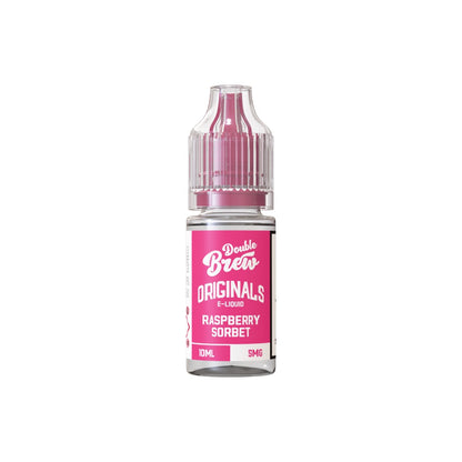 5mg Ohm Brew Double Brew Originals - 10ml - Flavour: Raspberry Sorbet
