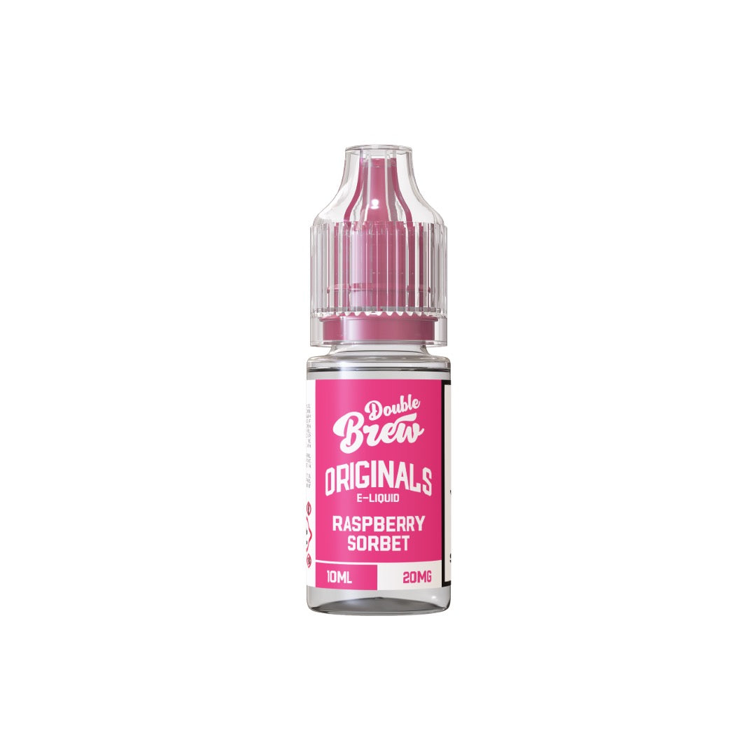20mg Ohm Brew Double Brew Originals - 10ml - Flavour: Raspberry Sorbet