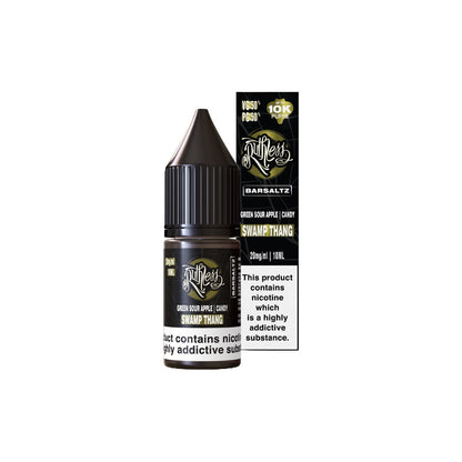 10mg Ruthless Nic Salt 10ml (50VG/50PG) - Flavour: Ez Duz It