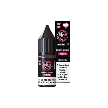 10mg Ruthless Nic Salt 10ml (50VG/50PG) - Flavour: Ez Duz It