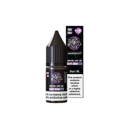 20mg Ruthless Nic Salt 10ml (50VG/50PG) - Flavour: Swamp Thang