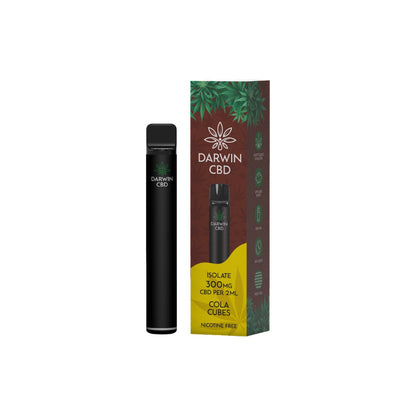 300mg Darwin CBD Prefilled Pod Vape Kit 600 Puffs - Flavour: Cola Cubes