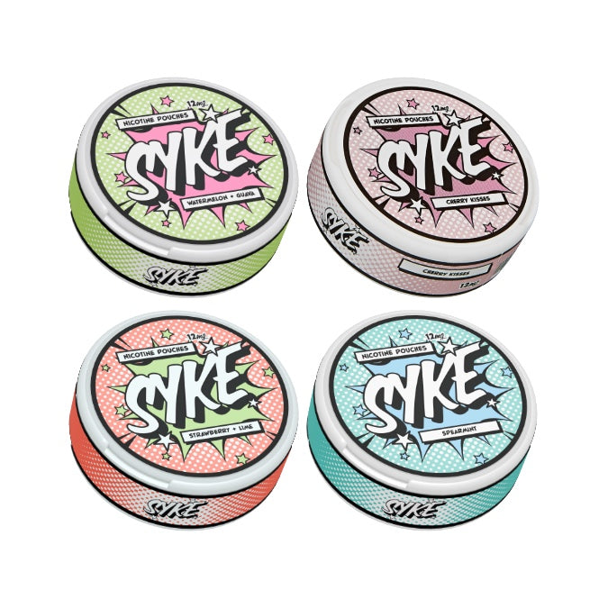 12mg SYKE Nicotine Pouches - 20 Pouches - Flavour: Cherry Kisses