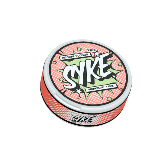 12mg SYKE Nicotine Pouches - 20 Pouches - Flavour: Strawberry & Lime