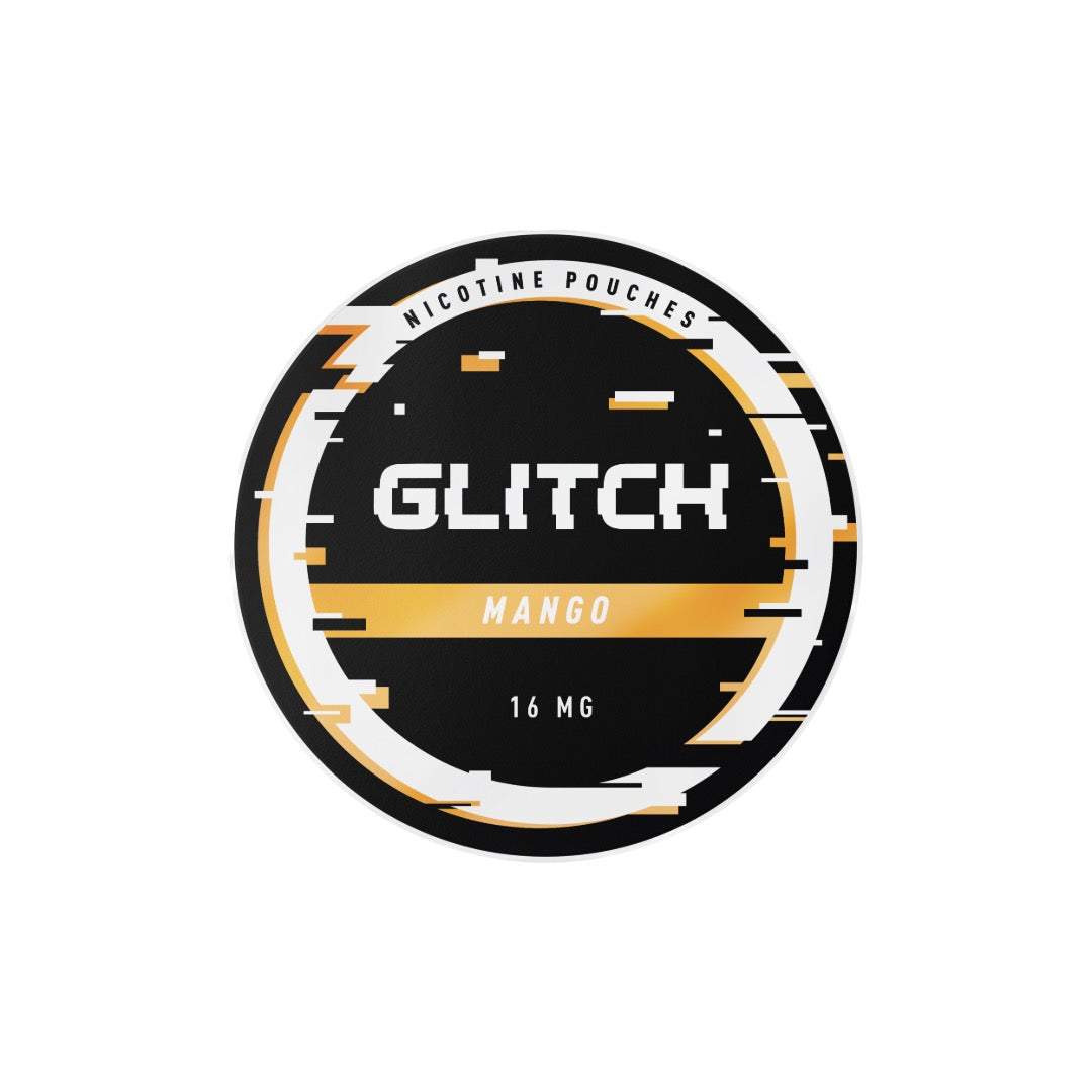 16mg Glitch Regular Nicotine Pouches - 20 Pouches - Flavour: Mango