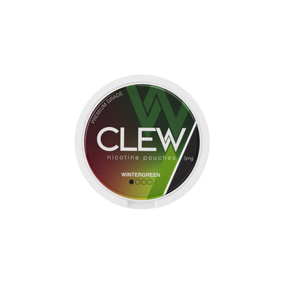 5mg CLEW Nicotine Pouches - 20 Pouches - Flavour: Menthol