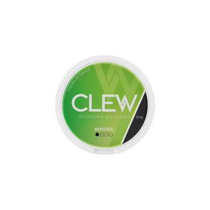 5mg CLEW Nicotine Pouches - 20 Pouches - Flavour: Cool Mint