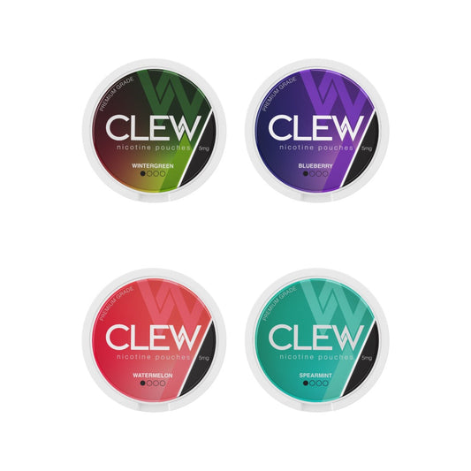 5mg CLEW Nicotine Pouches - 20 Pouches - Flavour: Wintergreen