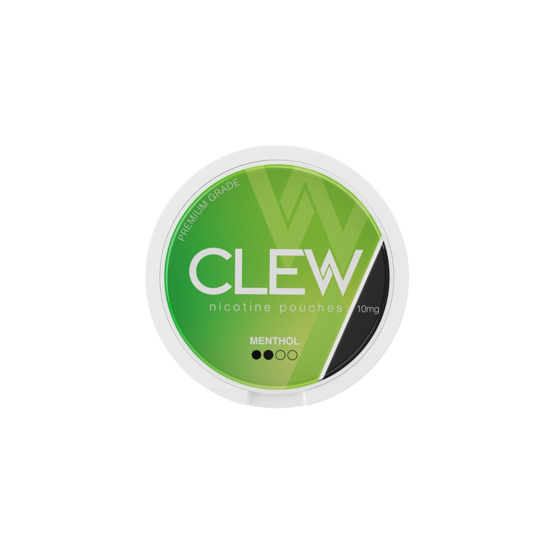 10mg CLEW Nicotine Pouches - 20 Pouches - Flavour: Menthol