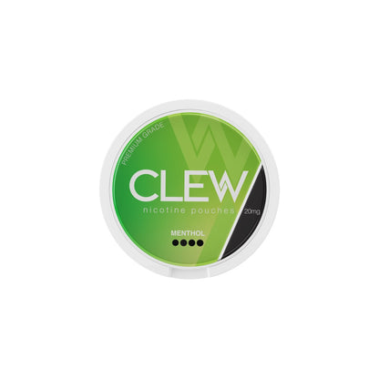 20mg CLEW Nicotine Pouches - 20 Pouches - Flavour: Spearmint