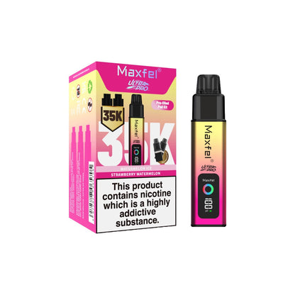 Maxfel Ultra Pro 35k Puffs Prefilled Pod Vape Kit - Flavour: Pink Lemon/ Lemon Lime