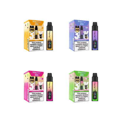 Maxfel Ultra Pro 35k Puffs Prefilled Pod Vape Kit - Flavour: Grape Ice/ Pineapple Ice