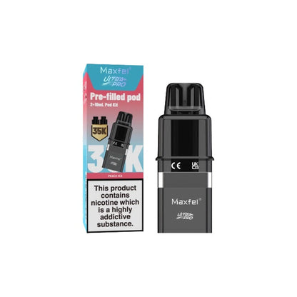20mg Maxfel Ultra Pro Replacement Prefilled Pods 17500 Puffs - Flavour: Blue Raspberry Lemonade