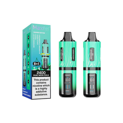 20mg Maxfel Legend Fanady 8 in 1 2400 Puffs Prefilled Pod Vape Kit - Flavour: Fizzy Edition