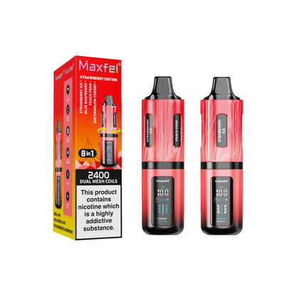 20mg Maxfel Legend Fanady 8 in 1 2400 Puffs Prefilled Pod Vape Kit - Flavour: Mint Edition