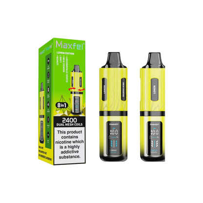 20mg Maxfel Legend Fanady 8 in 1 2400 Puffs Prefilled Pod Vape Kit - Flavour: Cool Edition