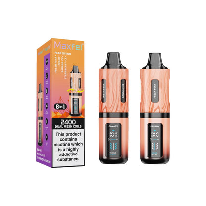 20mg Maxfel Legend Fanady 8 in 1 2400 Puffs Prefilled Pod Vape Kit - Flavour: Lemon Edition