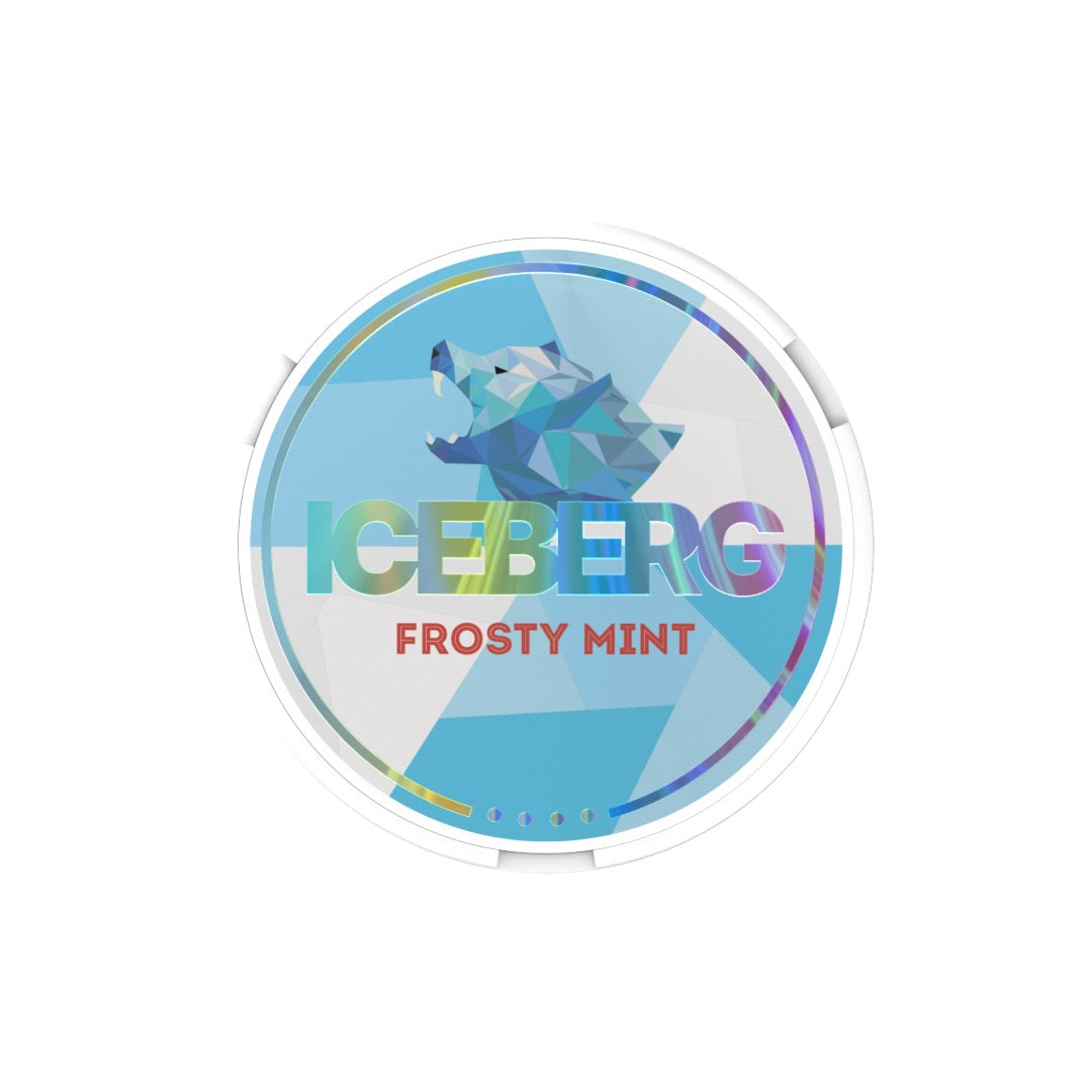 50mg Iceberg Extra Strong Nicotine Pouches - 20 Pouches - Flavour: Frosty Mint