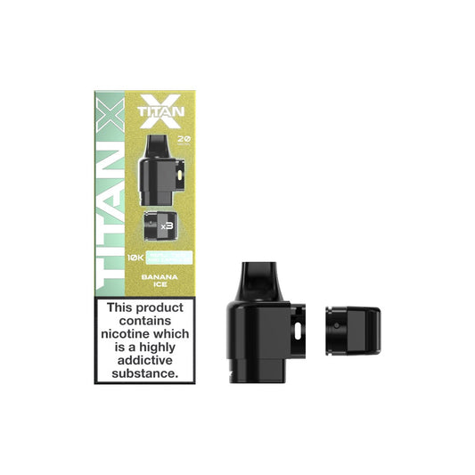 20mg Titan X 10k Puff Prefilled Pods - Flavour: Triple Berry