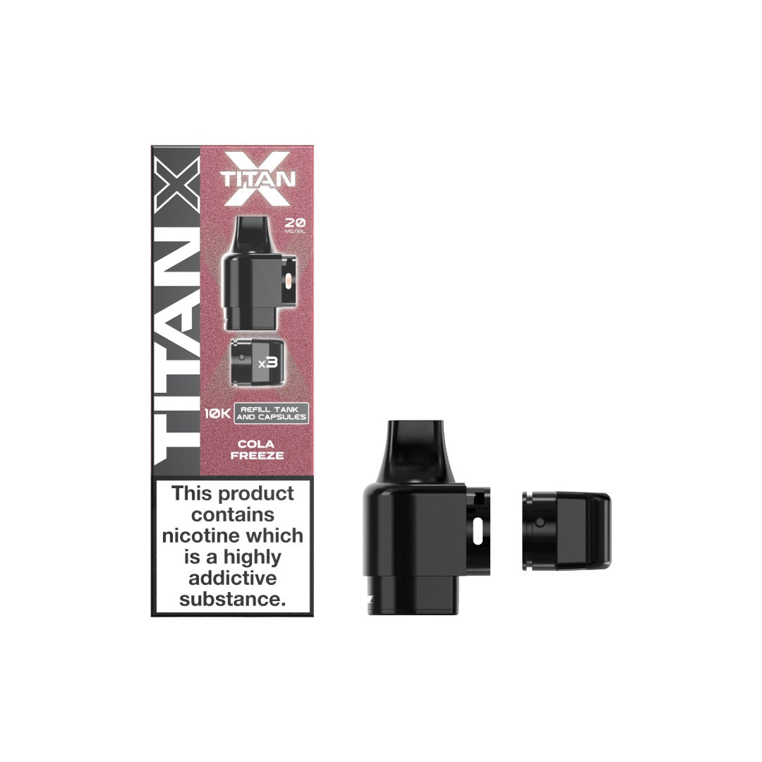 20mg Titan X 10k Puff Prefilled Pods - Flavour: Fruit Punch