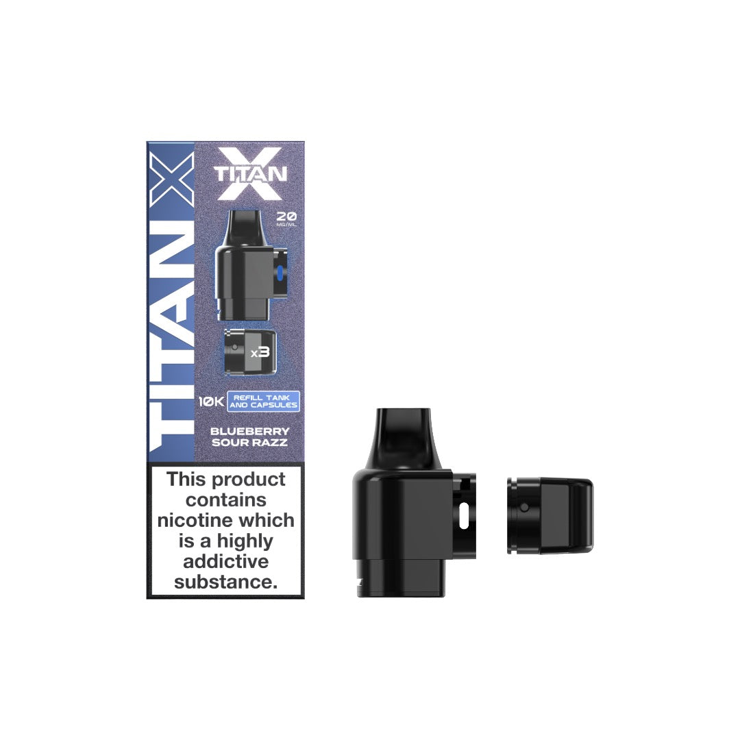 20mg Titan X 10k Puff Prefilled Pods - Flavour: Pink Burst