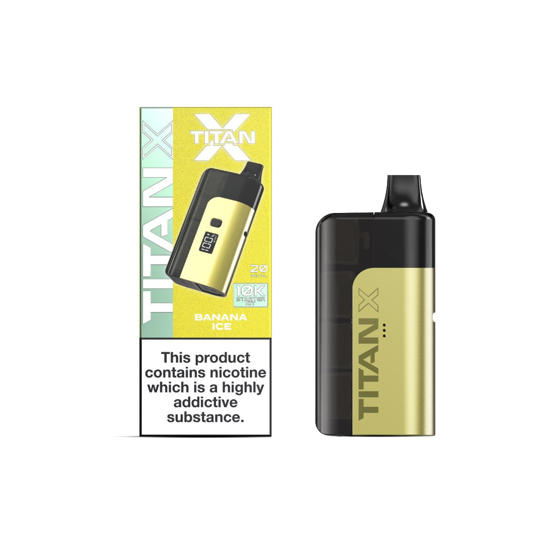 20mg Titan X 10k Puff Prefilled Pod Vape Kit - Flavour: Watermelon Ice