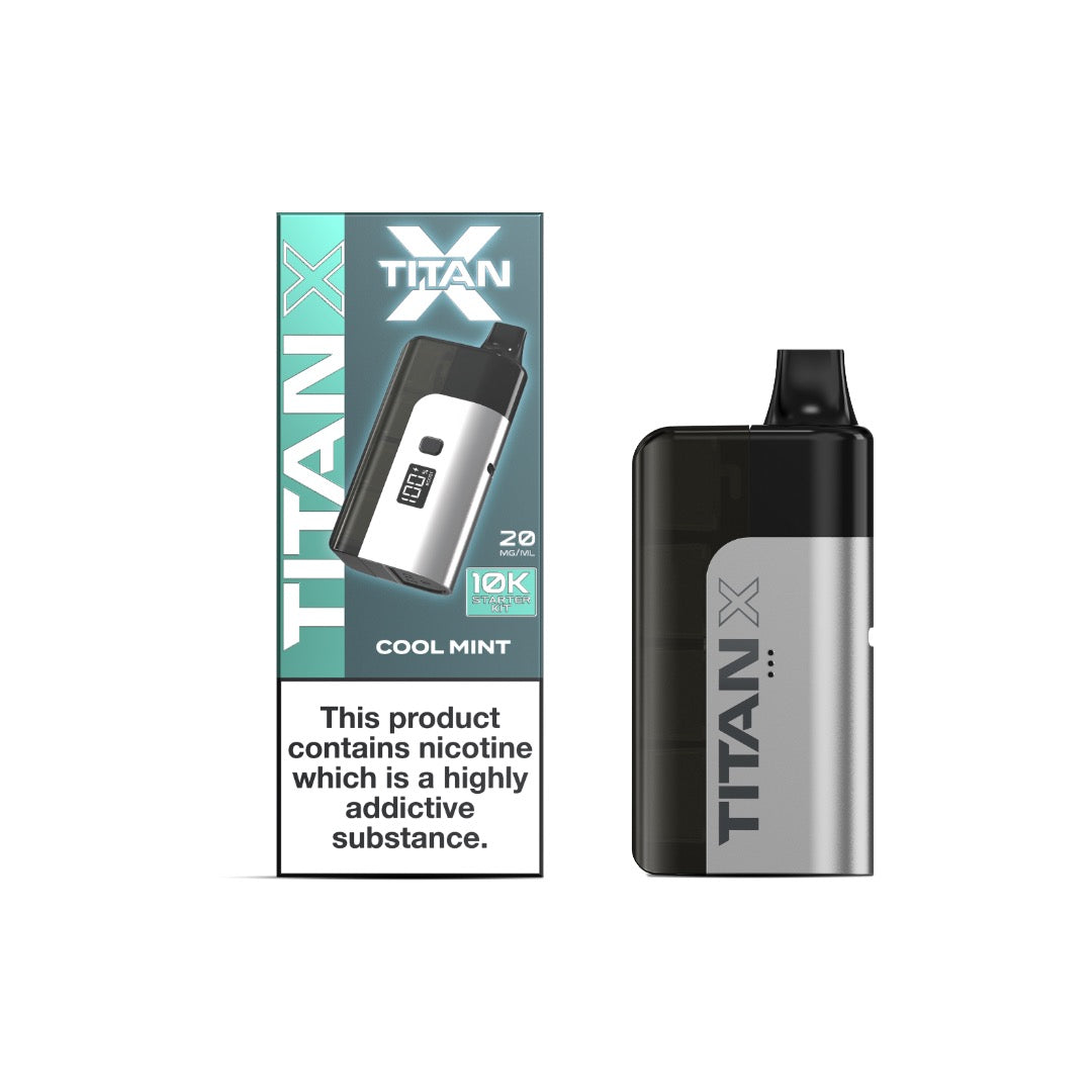 20mg Titan X 10k Puff Prefilled Pod Vape Kit - Flavour: Triple Berry