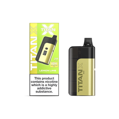 20mg Titan X 10k Puff Prefilled Pod Vape Kit - Flavour: Sour Apple