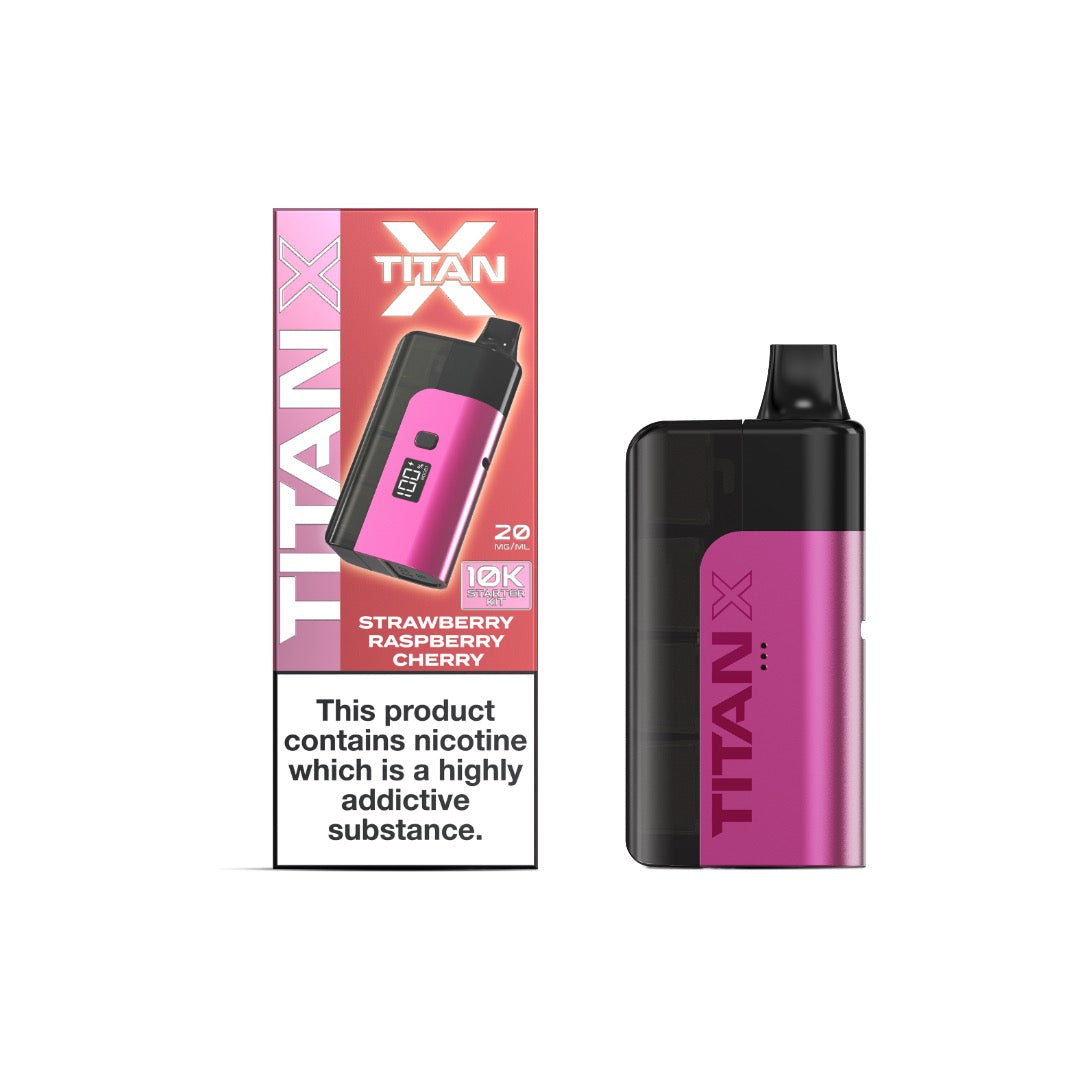 20mg Titan X 10k Puff Prefilled Pod Vape Kit - Flavour: Sour Apple